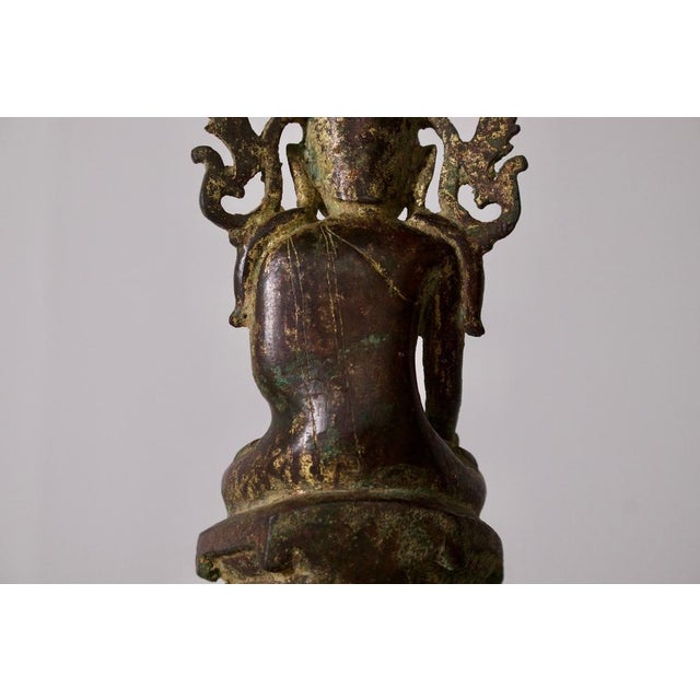 Metal Jambupati Adorned Buddha, 1800s, Bronze For Sale - Image 7 of 10