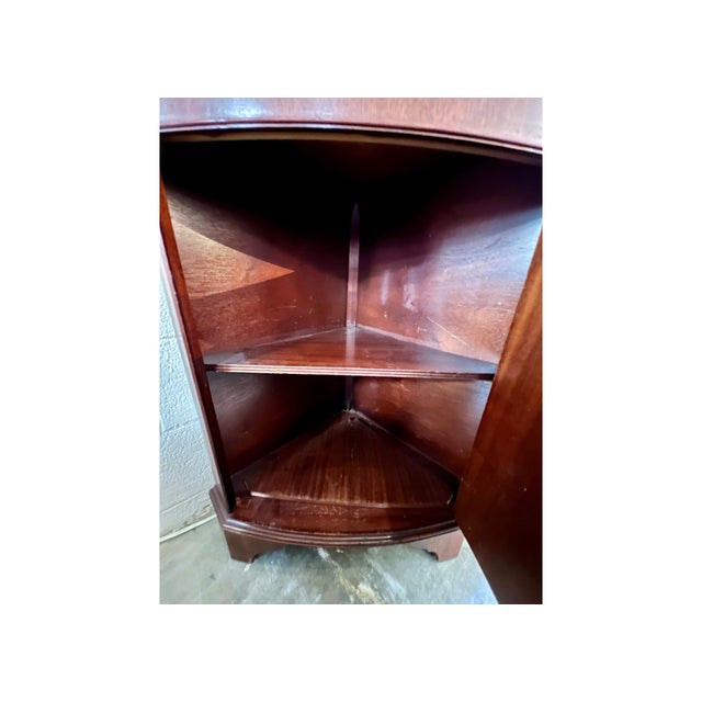Traditional 1940s Mahogany Corner Cabinet For Sale - Image 3 of 3