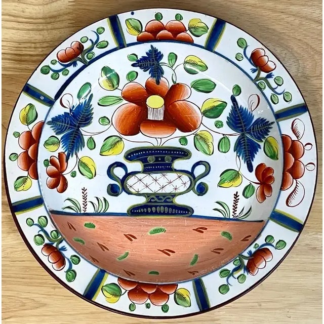 Late 19th Century Gaudy Dutch 'Urn' Pattern 10' Plates - Set of 4 For Sale - Image 11 of 12