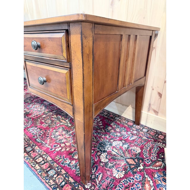 Hooker Late 20th Century Hooker Seven Seas Cherry Bow Front Writing Desk For Sale - Image 4 of 11