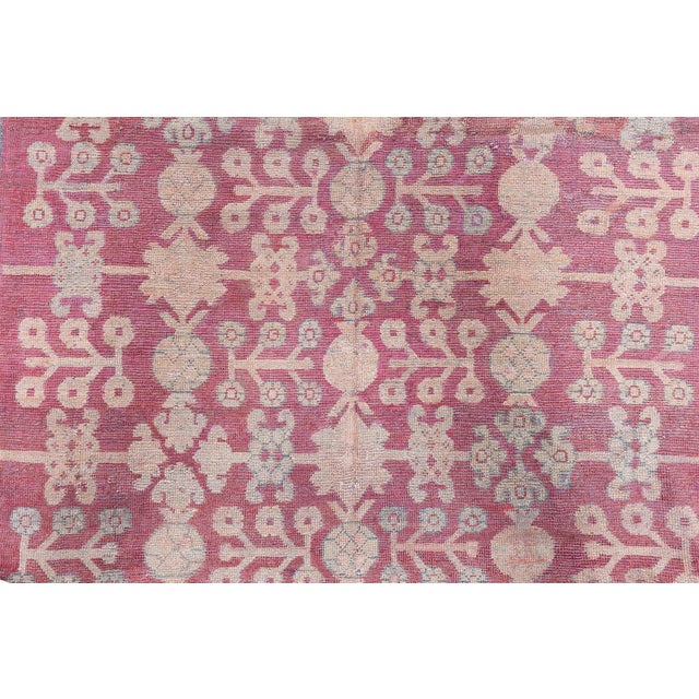 Traditional Doris Leslie Blau 19th Century Antique Samarkand Khotan Rug For Sale - Image 3 of 10