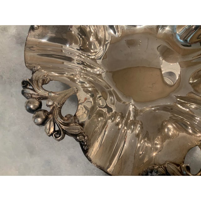 Early 21st Century Art Nouveau Silver on Copper Bowl For Sale - Image 5 of 8