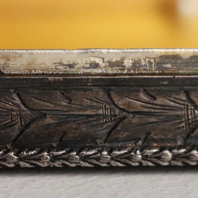 Snuffbox in Silver with Glass and Beads For Sale - Image 10 of 11