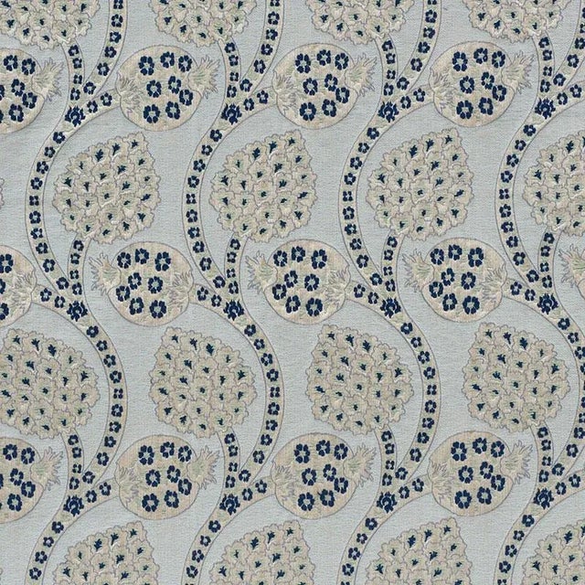 This distinctive brocatelle weave features a colorful, scrolling pomegranate pattern in wonderfully high relief. It has...