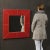 Italian Red Mirror, 1980s For Sale - Image 11 of 13