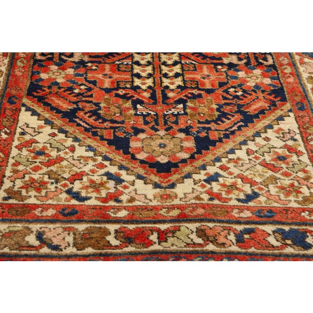 Mid 20th Century Vintage Persian Malayer Rug Runner - 03'05 X 11'09 For Sale - Image 5 of 10
