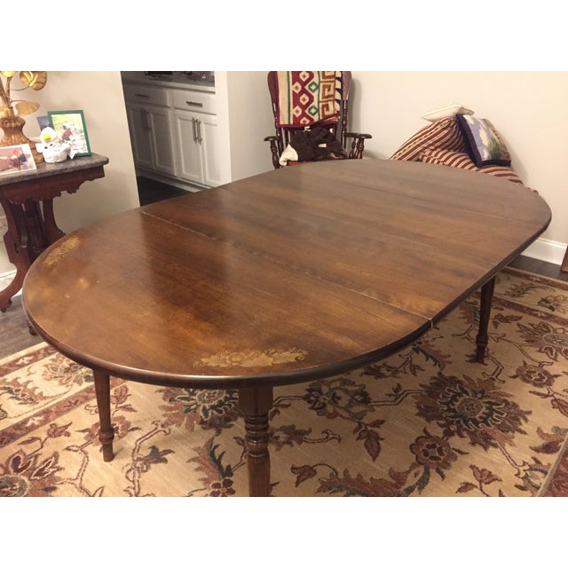 Vintage Hitchcock Dining Table With 4 Chairs Chairish