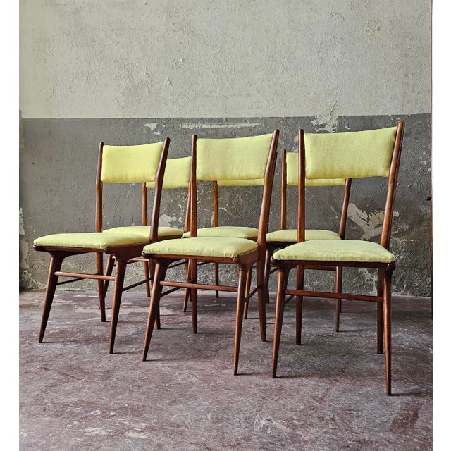 Vintage Italian Chairs by Carlo De Carli, 1950s, Set of 6 For Sale - Image 4 of 10