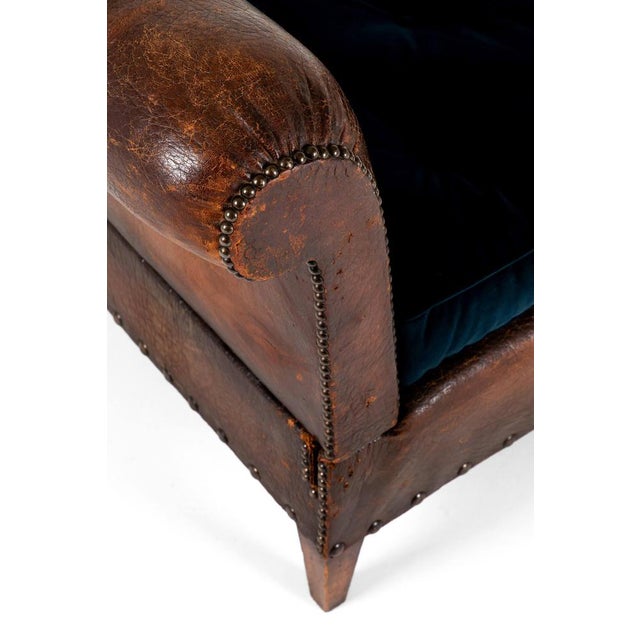 Vintage French Leather Daybed For Sale - Image 12 of 15