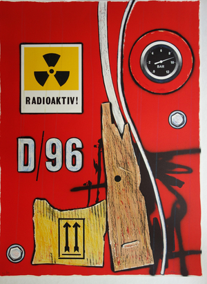 Peter Klasen, Restricted Area, Lithograph