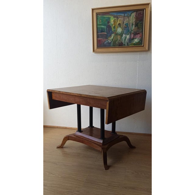 1950s Large Victorian Style Adjustable Side Table, 1950s For Sale - Image 5 of 18