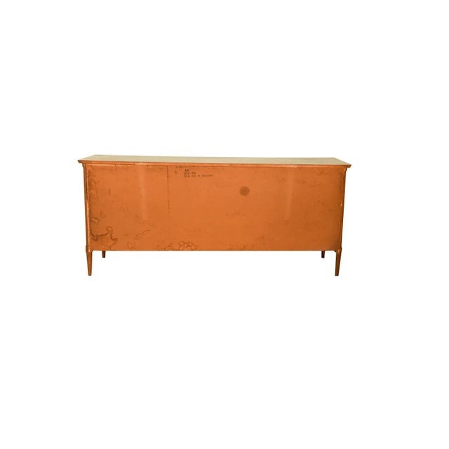 Brown Mid 20th Century Walnut 9 Drawer Dresser Laminate Top For Sale - Image 8 of 11