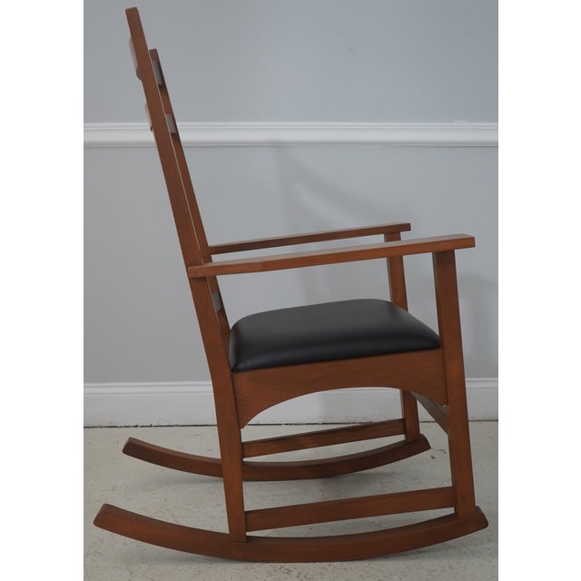 Mission Stickley Mission Cherry Harvey Ellis Rocker Rocking Chair For Sale - Image 3 of 18