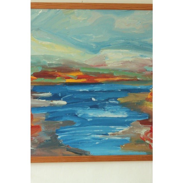 Mid-Century Modern Carl Erik Andersson, Landscape, 1960s, Oil on Canvas, Framed For Sale - Image 3 of 9