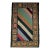 Vintage Hand-Hooked Rug, Stripe Pattern, Wool & Cotton, American Folk Art, 2x3 For Sale