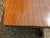 Wood Italian Fratino Dining Table in Wood and Brass, 1950s For Sale - Image 7 of 8