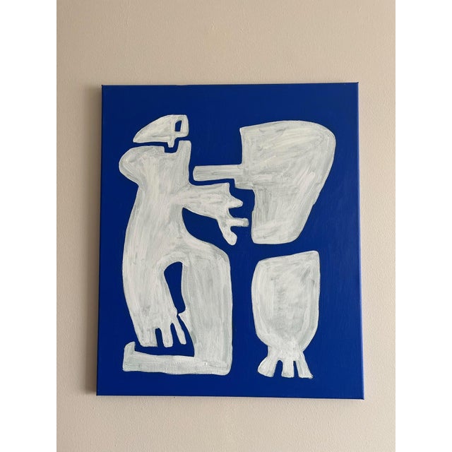 Bodasca, Cubist Painting Happy Men Off-White Version, 2026, Canvas For Sale - Image 10 of 10