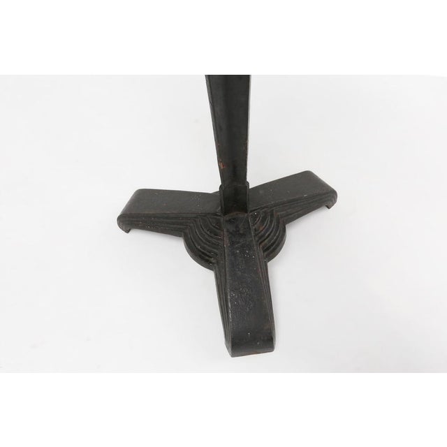 Metal Cast Iron Bistro Table with Bakelite Top from Louis Vuitton, France, 1930s For Sale - Image 7 of 12