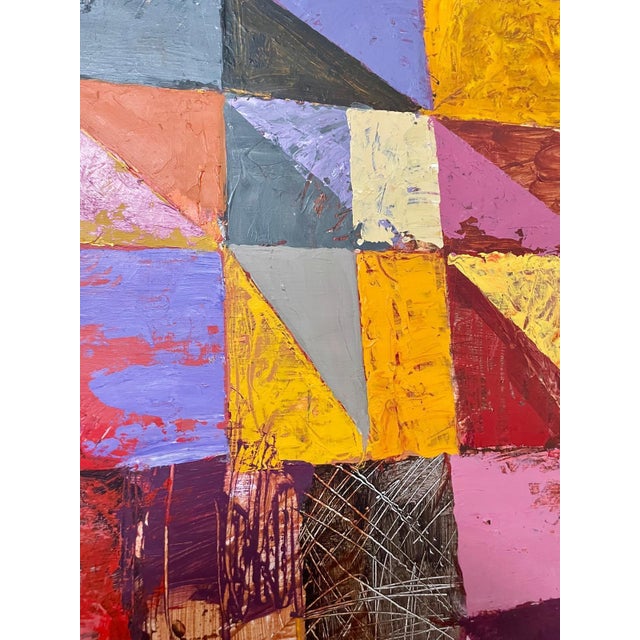 Irving B Haynes, Abstract Expressionist Color Block Painting Mod Architect Irving Haynes Risd For Sale - Image 4 of 8