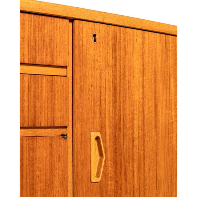 Scandinavian Highboard in Teak and Oak, 1960s For Sale - Image 11 of 13
