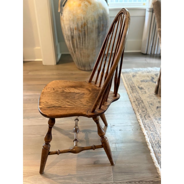 Habersham Furniture Late 20th Century Habersham Pine Windsor Chair For Sale - Image 4 of 5