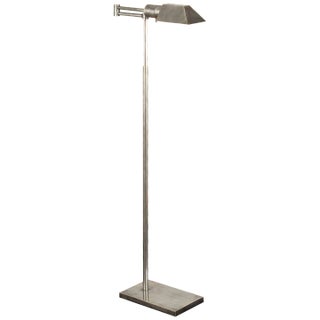 Visual Comfort Signature Studio Swing Arm Floor Lamp in Antique Nickel For Sale