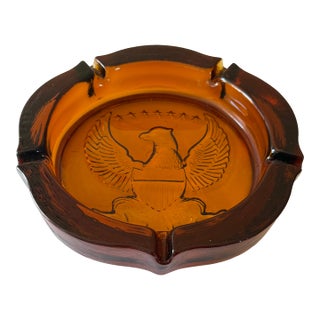 Mid 20th century Americana Eagle Cigar Ashtray For Sale