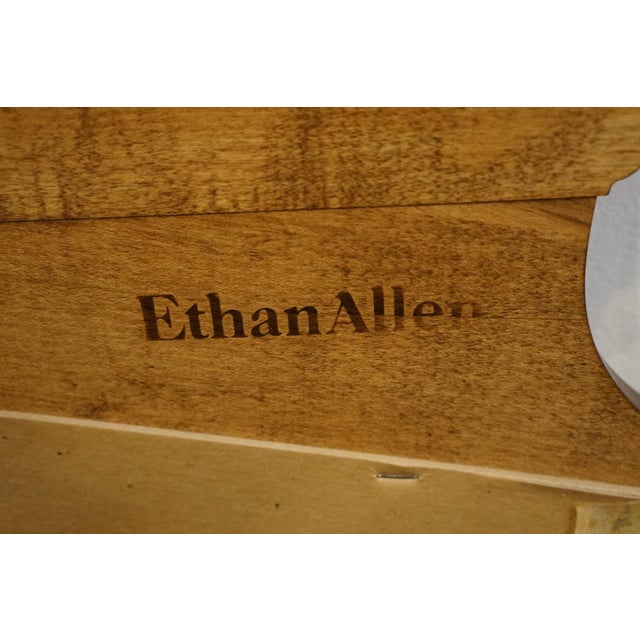 Ethan Allen Heirloom Nutmeg Maple 53" Pediment Mirror 10-5220 For Sale In Kansas City - Image 6 of 7