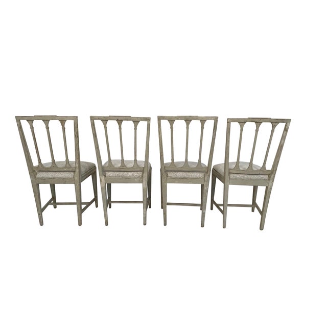 19th Century 19th Century Swedish Neoclassical Chairs - Set of 4 For Sale - Image 5 of 18