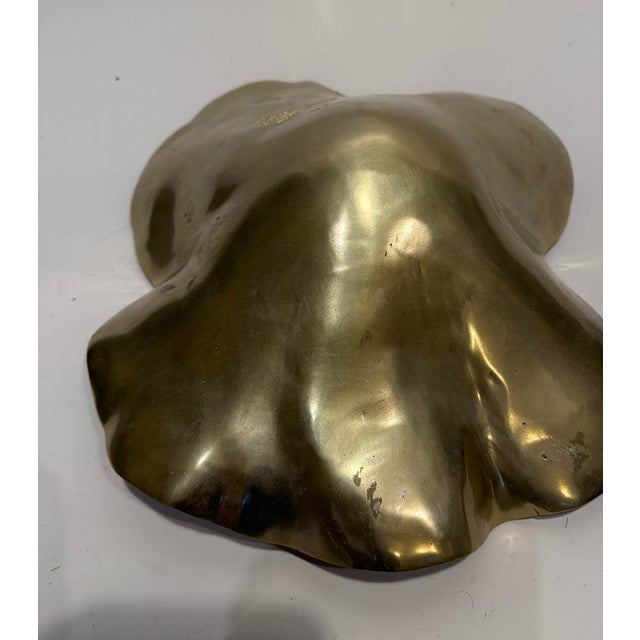 Metal 1940s Large Lotus Bowl For Sale - Image 7 of 7