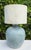 Vintage Handcrafted Geometric Table Lamp + Shade For Sale - Image 4 of 12
