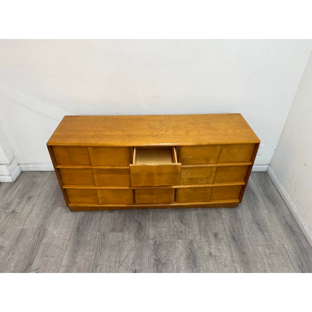 Heywood-Wakefield Heywood Wakefield 9 Drawer Dresser For Sale - Image 4 of 11