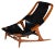 Holmenkollen Brass & Leather Lounge Chair by Arne Tidemand-Ruud for Norcraft, 1960s For Sale