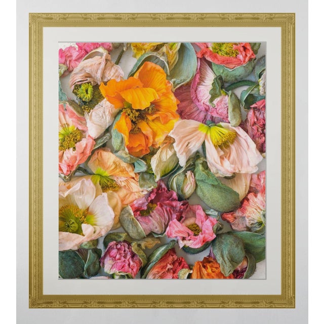 Not Yet Made - Made To Order Scattered Pastel Color Poppies For Sale - Image 5 of 6