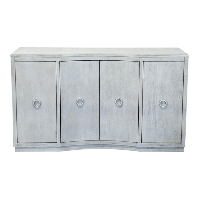 Rachael Ray Home Cinema Four Door Credenza in Shadow Grey For Sale