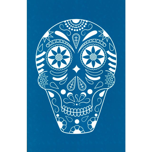 2014 "Intersections I-3" Calavera Print by Sal Muñoz For Sale