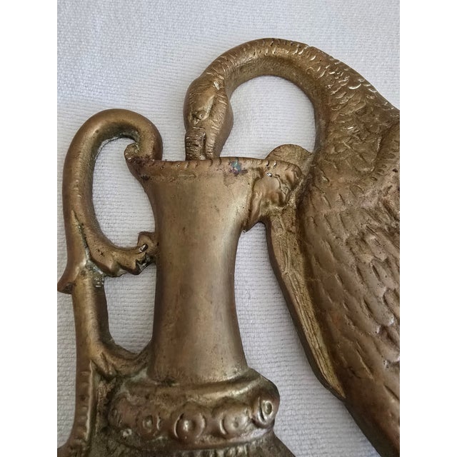 Traditional Antique 19th Century Brass Ho-Ho Bird Doorstop For Sale - Image 3 of 12
