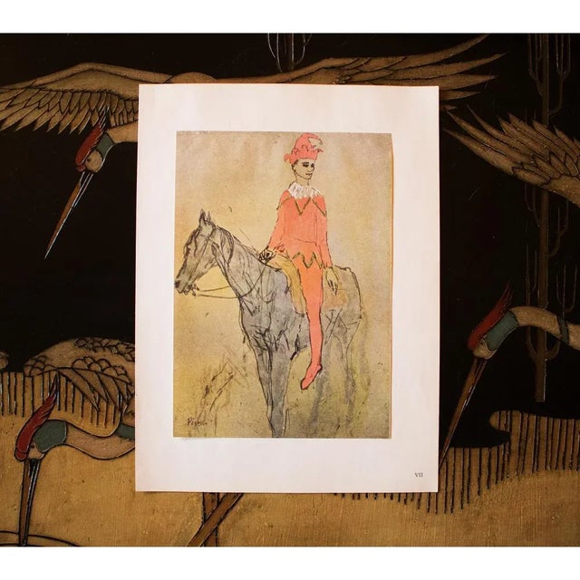 Portraiture 1955 After Pablo Picasso, "Clown a Cheval" 2nd French Edition Period Offset Lithograph For Sale - Image 3 of 8
