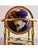 Stunning Large Vintage Gemstone Globe**Polished Brass 4 Leg Stand W/Compass**OBO** For Sale - Image 4 of 8