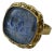 Tagliamonte Venetian Glass Intaglio Ring – 925 Sterling With 18k Gold Plating, Size 6 For Sale