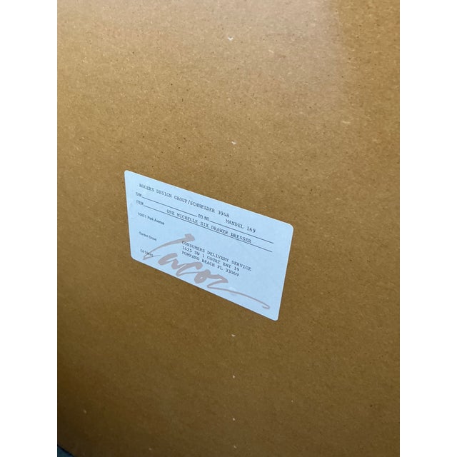 Traditional Vintage Boho Locar Woven Rattan Notched Dresser For Sale - Image 3 of 11