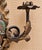 Pair of Vintage Chinoiserie Figural Gilt Metal Candle Wall Sconces For Sale - Image 11 of 12