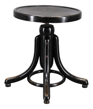 Vintage Adjustable Bentwood Stool from Thonet, Czechoslovakia, 1930s