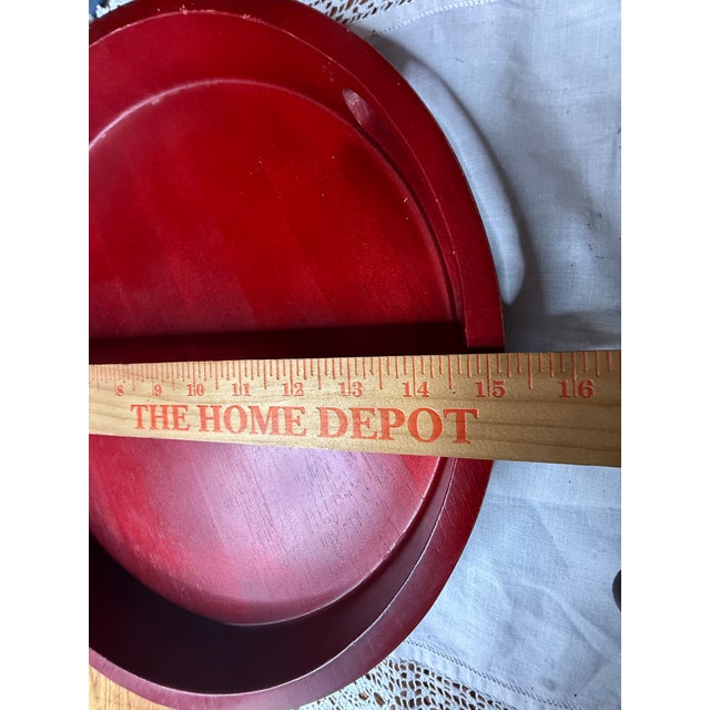 Vintage David and Carey International Teak Serving Tray For Sale - Image 4 of 5