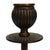 This is a pair of antique patinated bronze candlesticks, dating to approximately 1920. Each candlestick features a fluted...