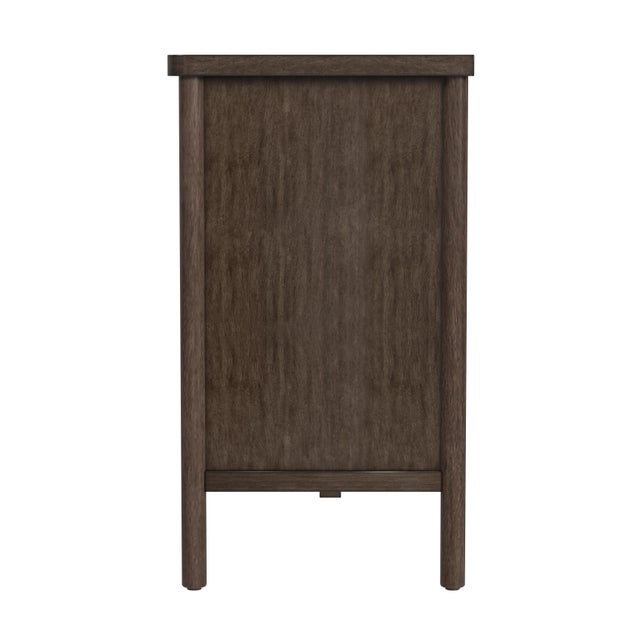 2020s Lennon 60 in. W Rectangular Wood 6 Drawer Rounded Leg Dresser, Soft Brown For Sale - Image 5 of 8
