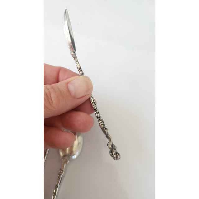 Mid 20th Century Italian Figural Silverplate Demitasse Spoons – Set of 6 For Sale In New York - Image 6 of 15