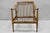 Vintage Mid Century Modern Danish Style Sculptural Walnut Lounge Arm Chair For Sale - Image 11 of 17