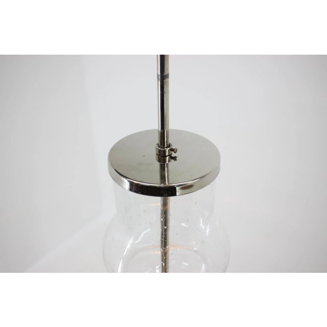 Large Mid-Century Handmade Glass Pendants, 1960s, Set of 2 For Sale - Image 6 of 8