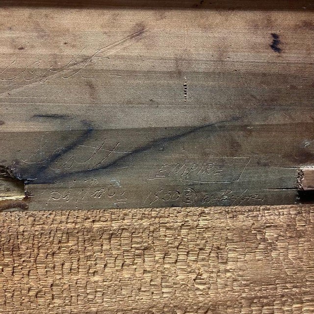 Brown 1850s Empire Style Birds Eye Maple Wood Dresser Chest of Drawers With Secret Drawers For Sale - Image 8 of 13